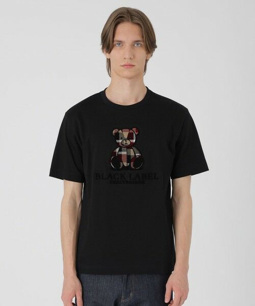 BLUE LABEL / BLACK LABEL CRESTBRIDGE / ブルーレーベル / ブラックレーベル・クレストブリッジ カットソー | 【WEB・一部店舗限定】ハブラシベアーTシャツ(ブラック)