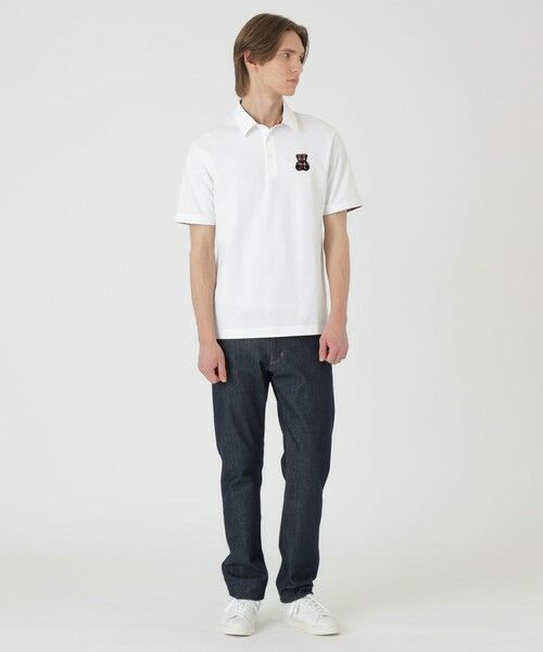 BLUE LABEL / BLACK LABEL CRESTBRIDGE / ブルーレーベル / ブラックレーベル・クレストブリッジ カットソー | 【WEB・一部店舗限定】ハブラシベアーワッペンポロシャツ | 詳細1