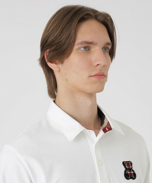 BLUE LABEL / BLACK LABEL CRESTBRIDGE / ブルーレーベル / ブラックレーベル・クレストブリッジ カットソー | 【WEB・一部店舗限定】ハブラシベアーワッペンポロシャツ | 詳細4