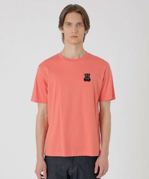 BLUE LABEL / BLACK LABEL CRESTBRIDGE / ブルーレーベル / ブラックレーベル・クレストブリッジ カットソー | 【WEB・一部店舗限定】ハブラシベアーワッペンTシャツ(レッド2)