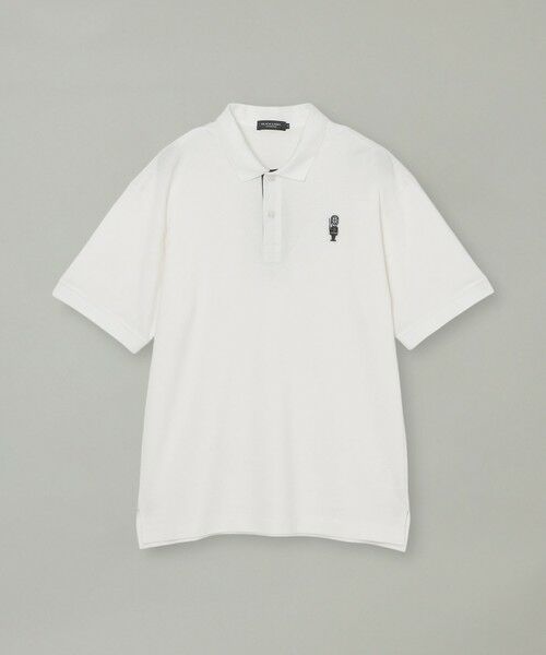 BLUE LABEL / BLACK LABEL CRESTBRIDGE / ブルーレーベル / ブラックレーベル・クレストブリッジ  カットソー | 【WEB限定】ガーズマンワッペンスラブポロシャツ（オフホワイト1）