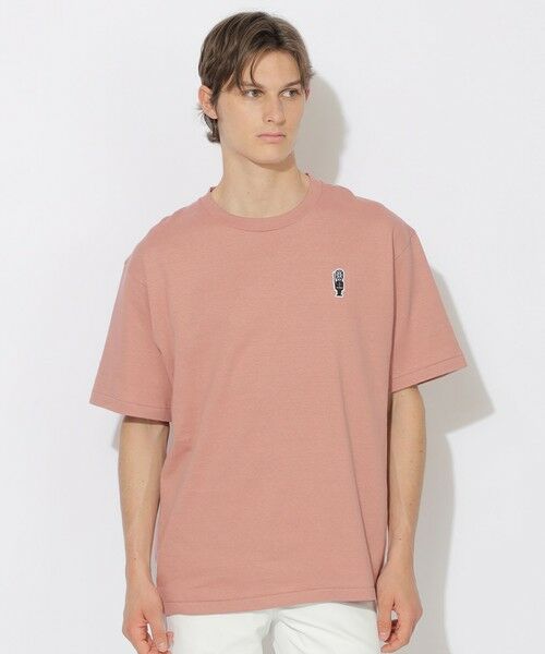 BLUE LABEL / BLACK LABEL CRESTBRIDGE / ブルーレーベル / ブラックレーベル・クレストブリッジ  カットソー | 【WEB限定】ガーズマンワッペンスラブTシャツ（ピンク3）