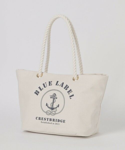 BLUE LABEL / BLACK LABEL CRESTBRIDGE / ブルーレーベル / ブラックレーベル・クレストブリッジ  ショルダーバッグ | ロープハンドルトート（オフホワイト2）