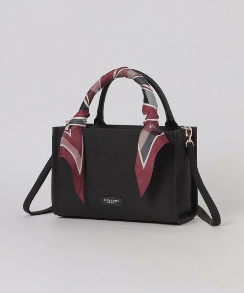BLUE LABEL / BLACK LABEL CRESTBRIDGE / ブルーレーベル / ブラックレーベル・クレストブリッジ  ショルダーバッグ | スカーフスクエアミニトート（ブラック）