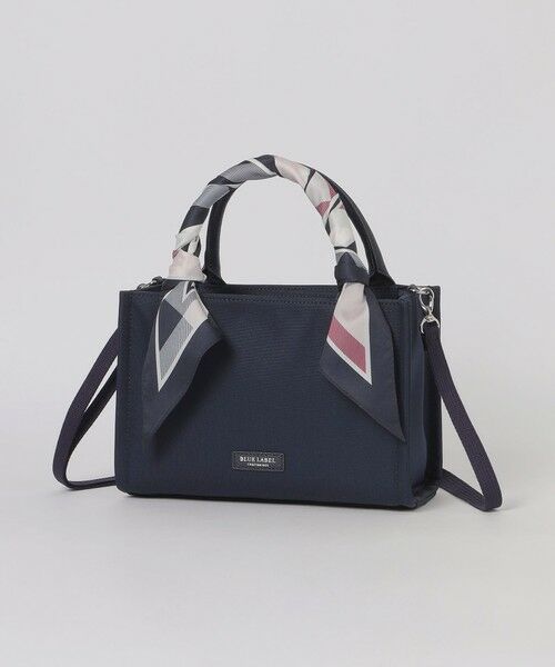BLUE LABEL / BLACK LABEL CRESTBRIDGE / ブルーレーベル / ブラックレーベル・クレストブリッジ  ショルダーバッグ | スカーフスクエアミニトート（ネイビー2）