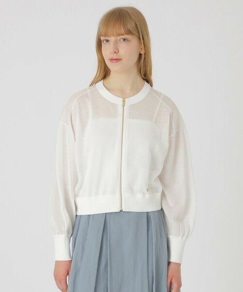 BLUE LABEL / BLACK LABEL CRESTBRIDGE / ブルーレーベル / ブラックレーベル・クレストブリッジ  その他アウター | 【店舗限定】ラメシアーブルゾン（オフホワイト1）