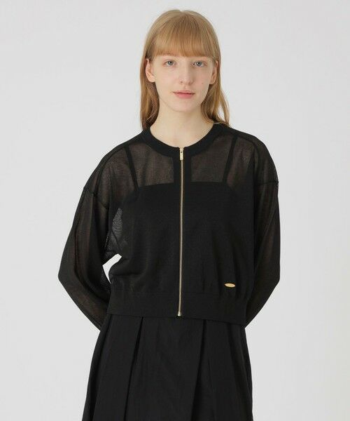 BLUE LABEL / BLACK LABEL CRESTBRIDGE / ブルーレーベル / ブラックレーベル・クレストブリッジ  その他アウター | 【店舗限定】ラメシアーブルゾン（ブラック）