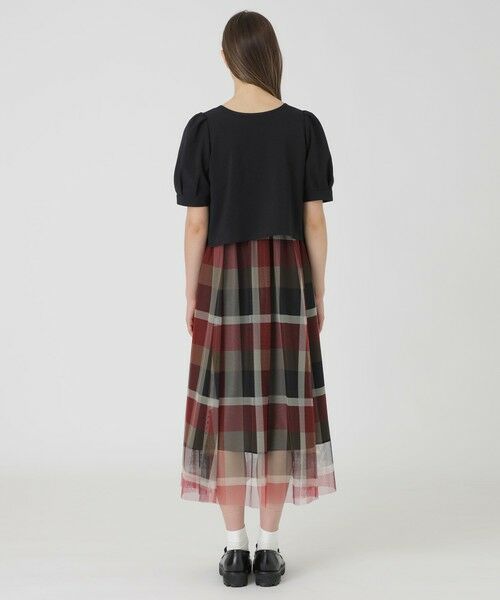 BLUE LABEL / BLACK LABEL CRESTBRIDGE / ブルーレーベル / ブラックレーベル・クレストブリッジ  ドレス | 【SWEETコラボ】クレストブリッジチェックチュールプリントドレスセット | 詳細11