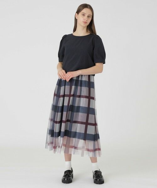 BLUE LABEL / BLACK LABEL CRESTBRIDGE / ブルーレーベル / ブラックレーベル・クレストブリッジ  ドレス | 【SWEETコラボ】クレストブリッジチェックチュールプリントドレスセット | 詳細17