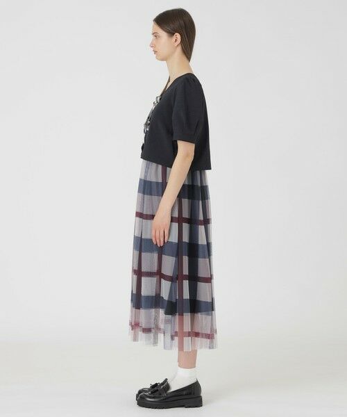 BLUE LABEL / BLACK LABEL CRESTBRIDGE / ブルーレーベル / ブラックレーベル・クレストブリッジ  ドレス | 【SWEETコラボ】クレストブリッジチェックチュールプリントドレスセット | 詳細18