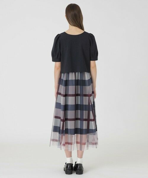 BLUE LABEL / BLACK LABEL CRESTBRIDGE / ブルーレーベル / ブラックレーベル・クレストブリッジ  ドレス | 【SWEETコラボ】クレストブリッジチェックチュールプリントドレスセット | 詳細19