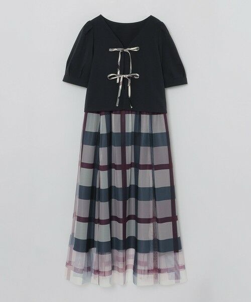 BLUE LABEL / BLACK LABEL CRESTBRIDGE / ブルーレーベル / ブラックレーベル・クレストブリッジ  ドレス | 【SWEETコラボ】クレストブリッジチェックチュールプリントドレスセット | 詳細24