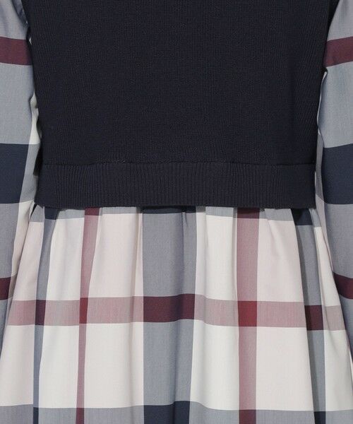 BLUE LABEL / BLACK LABEL CRESTBRIDGE / ブルーレーベル / ブラックレーベル・クレストブリッジ  ドレス | 【WEB限定】クレストブリッジチェックニットコンビドレス | 詳細11