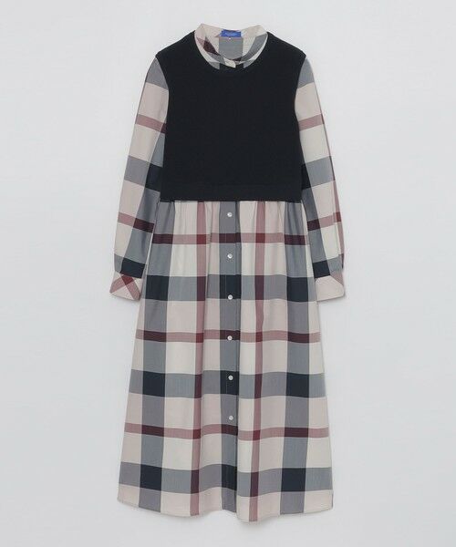 BLUE LABEL / BLACK LABEL CRESTBRIDGE / ブルーレーベル / ブラックレーベル・クレストブリッジ  ドレス | 【WEB限定】クレストブリッジチェックニットコンビドレス | 詳細14