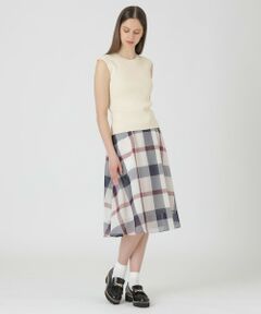 BLUE LABEL / BLACK LABEL CRESTBRIDGE / ブルーレーベル / ブラックレーベル・クレストブリッジ  ドレス | 【一部店舗限定】クレストブリッジチェックシアーボイルニットセットアップ