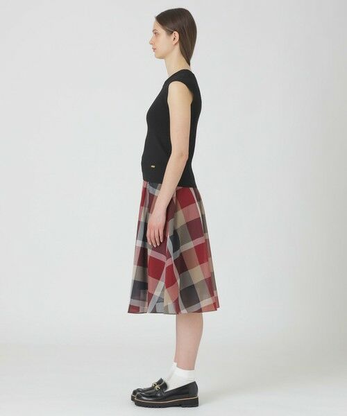 BLUE LABEL / BLACK LABEL CRESTBRIDGE / ブルーレーベル / ブラックレーベル・クレストブリッジ  ドレス | 【一部店舗限定】クレストブリッジチェックシアーボイルニットセットアップ | 詳細1