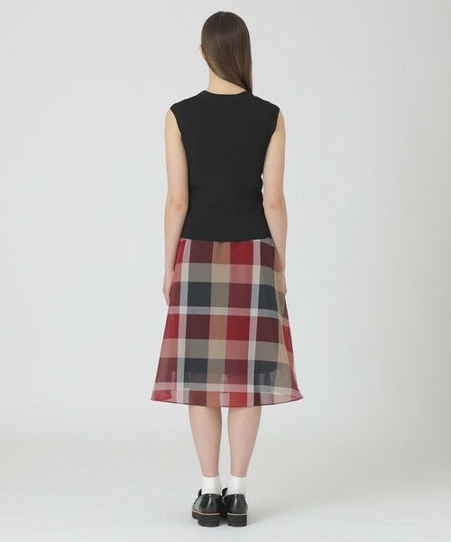 BLUE LABEL / BLACK LABEL CRESTBRIDGE / ブルーレーベル / ブラックレーベル・クレストブリッジ  ドレス | 【一部店舗限定】クレストブリッジチェックシアーボイルニットセットアップ | 詳細2