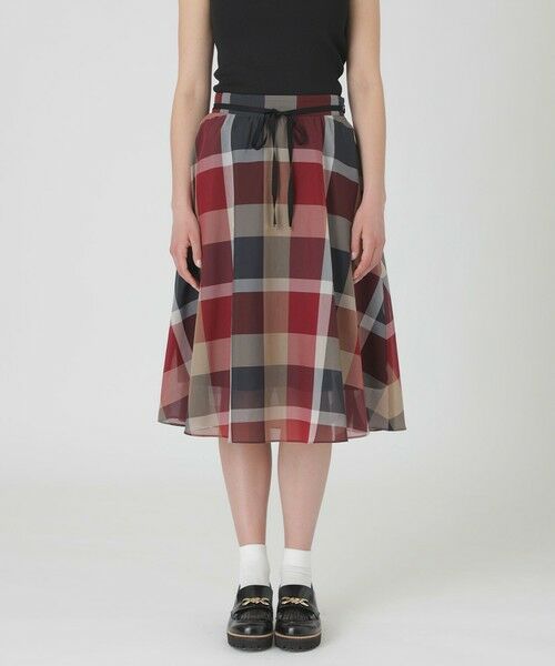 BLUE LABEL / BLACK LABEL CRESTBRIDGE / ブルーレーベル / ブラックレーベル・クレストブリッジ  ドレス | 【一部店舗限定】クレストブリッジチェックシアーボイルニットセットアップ | 詳細4