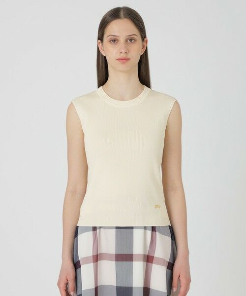 BLUE LABEL / BLACK LABEL CRESTBRIDGE / ブルーレーベル / ブラックレーベル・クレストブリッジ  ドレス | 【一部店舗限定】クレストブリッジチェックシアーボイルニットセットアップ | 詳細11