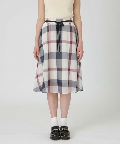 BLUE LABEL / BLACK LABEL CRESTBRIDGE / ブルーレーベル / ブラックレーベル・クレストブリッジ  ドレス | 【一部店舗限定】クレストブリッジチェックシアーボイルニットセットアップ | 詳細12