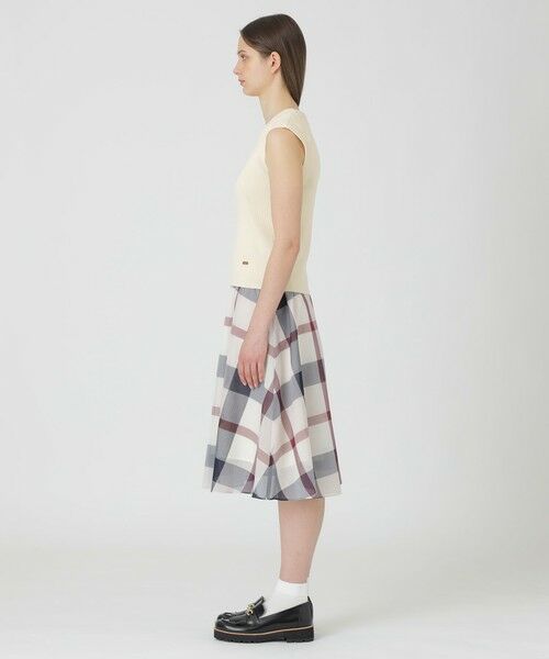 BLUE LABEL / BLACK LABEL CRESTBRIDGE / ブルーレーベル / ブラックレーベル・クレストブリッジ  ドレス | 【一部店舗限定】クレストブリッジチェックシアーボイルニットセットアップ | 詳細9