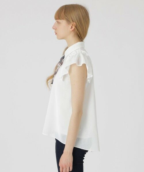 BLUE LABEL / BLACK LABEL CRESTBRIDGE / ブルーレーベル / ブラックレーベル・クレストブリッジ  シャツ・ブラウス | フリルスリーブシアーブラウス | 詳細3