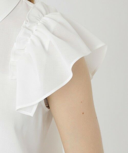 BLUE LABEL / BLACK LABEL CRESTBRIDGE / ブルーレーベル / ブラックレーベル・クレストブリッジ  シャツ・ブラウス | フリルスリーブシアーブラウス | 詳細6