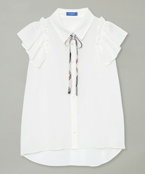 BLUE LABEL / BLACK LABEL CRESTBRIDGE / ブルーレーベル / ブラックレーベル・クレストブリッジ  シャツ・ブラウス | フリルスリーブシアーブラウス | 詳細7