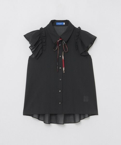 BLUE LABEL / BLACK LABEL CRESTBRIDGE / ブルーレーベル / ブラックレーベル・クレストブリッジ シャツ・ブラウス | フリルスリーブシアーブラウス | 詳細14