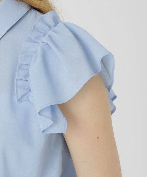 BLUE LABEL / BLACK LABEL CRESTBRIDGE / ブルーレーベル / ブラックレーベル・クレストブリッジ  シャツ・ブラウス | フリルスリーブシアーブラウス | 詳細13