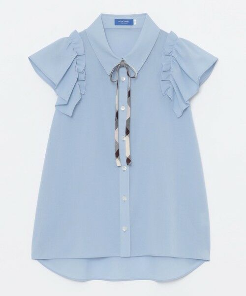BLUE LABEL / BLACK LABEL CRESTBRIDGE / ブルーレーベル / ブラックレーベル・クレストブリッジ  シャツ・ブラウス | フリルスリーブシアーブラウス | 詳細14