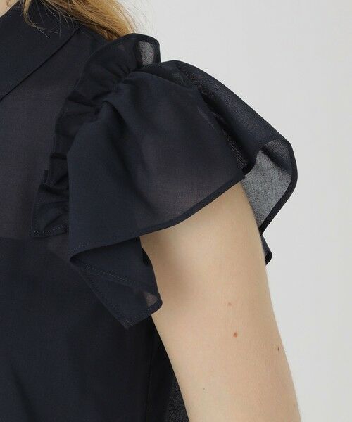 BLUE LABEL / BLACK LABEL CRESTBRIDGE / ブルーレーベル / ブラックレーベル・クレストブリッジ  シャツ・ブラウス | フリルスリーブシアーブラウス | 詳細20