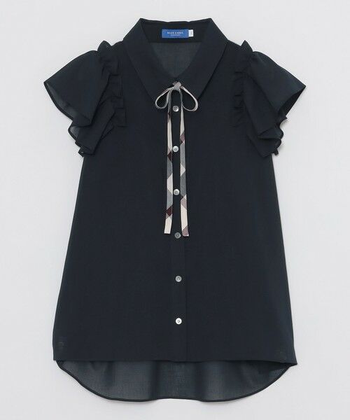 BLUE LABEL / BLACK LABEL CRESTBRIDGE / ブルーレーベル / ブラックレーベル・クレストブリッジ シャツ・ブラウス | フリルスリーブシアーブラウス | 詳細28