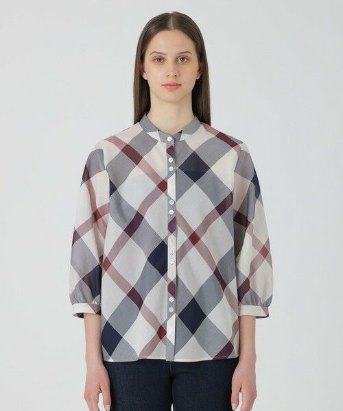 BLUE LABEL / BLACK LABEL CRESTBRIDGE / ブルーレーベル / ブラックレーベル・クレストブリッジ  シャツ・ブラウス | 【一部店舗限定】クレストブリッジチェックブラウス | 詳細7