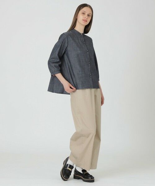 BLUE LABEL / BLACK LABEL CRESTBRIDGE / ブルーレーベル / ブラックレーベル・クレストブリッジ  シャツ・ブラウス | 【一部店舗限定】デニムライクブラウス | 詳細1