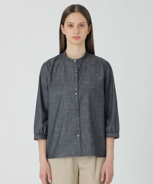 BLUE LABEL / BLACK LABEL CRESTBRIDGE / ブルーレーベル / ブラックレーベル・クレストブリッジ  シャツ・ブラウス | 【一部店舗限定】デニムライクブラウス | 詳細2