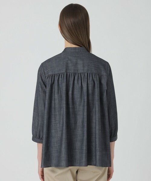BLUE LABEL / BLACK LABEL CRESTBRIDGE / ブルーレーベル / ブラックレーベル・クレストブリッジ  シャツ・ブラウス | 【一部店舗限定】デニムライクブラウス | 詳細4