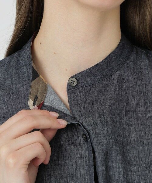 BLUE LABEL / BLACK LABEL CRESTBRIDGE / ブルーレーベル / ブラックレーベル・クレストブリッジ  シャツ・ブラウス | 【一部店舗限定】デニムライクブラウス | 詳細5