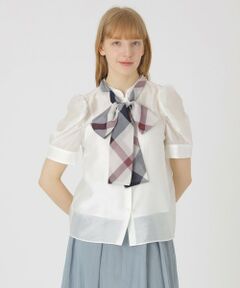 BLUE LABEL / BLACK LABEL CRESTBRIDGE / ブルーレーベル / ブラックレーベル・クレストブリッジ  シャツ・ブラウス | 【店舗限定】ボリュームスリーブリボンブラウス