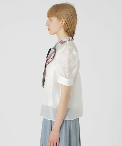 BLUE LABEL / BLACK LABEL CRESTBRIDGE / ブルーレーベル / ブラックレーベル・クレストブリッジ  シャツ・ブラウス | 【店舗限定】ボリュームスリーブリボンブラウス | 詳細3