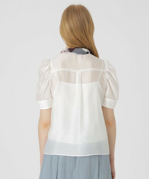 BLUE LABEL / BLACK LABEL CRESTBRIDGE / ブルーレーベル / ブラックレーベル・クレストブリッジ  シャツ・ブラウス | 【店舗限定】ボリュームスリーブリボンブラウス | 詳細4