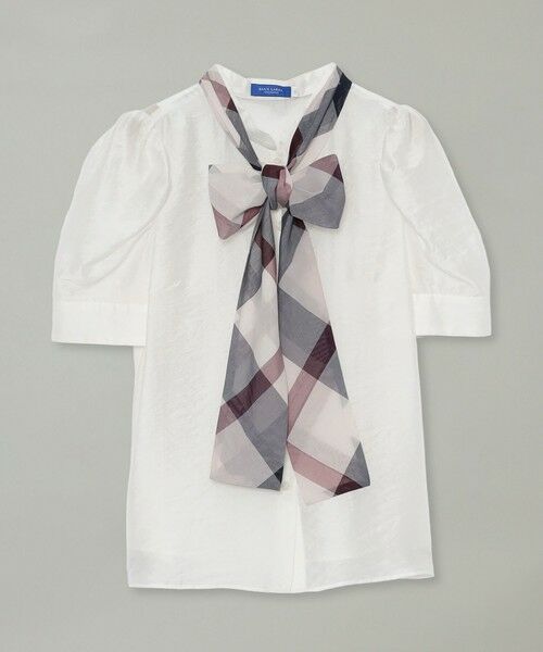 BLUE LABEL / BLACK LABEL CRESTBRIDGE / ブルーレーベル / ブラックレーベル・クレストブリッジ  シャツ・ブラウス | 【店舗限定】ボリュームスリーブリボンブラウス | 詳細8