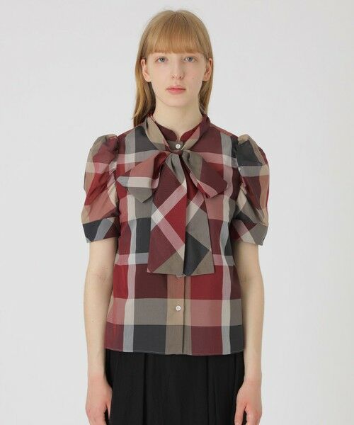 BLUE LABEL / BLACK LABEL CRESTBRIDGE / ブルーレーベル / ブラックレーベル・クレストブリッジ  シャツ・ブラウス | 【店舗限定】ボリュームスリーブリボンブラウス | 詳細10