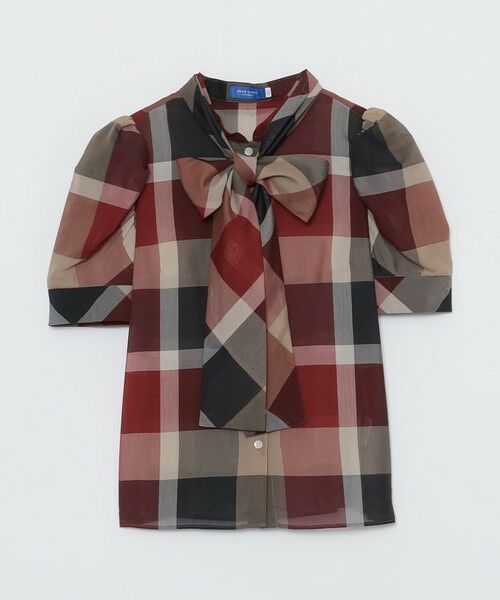BLUE LABEL / BLACK LABEL CRESTBRIDGE / ブルーレーベル / ブラックレーベル・クレストブリッジ  シャツ・ブラウス | 【店舗限定】ボリュームスリーブリボンブラウス | 詳細16