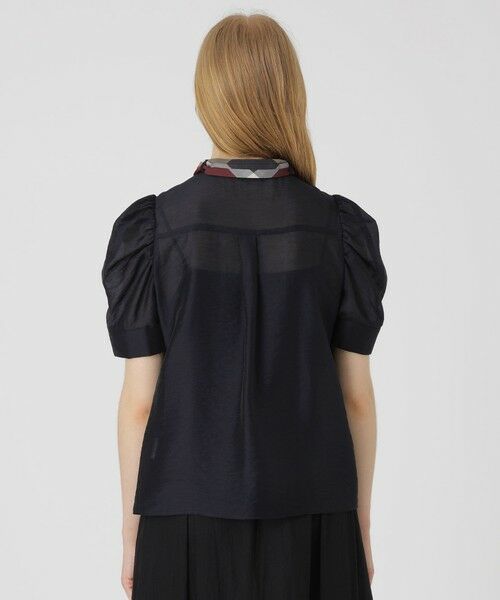 BLUE LABEL / BLACK LABEL CRESTBRIDGE / ブルーレーベル / ブラックレーベル・クレストブリッジ  シャツ・ブラウス | 【店舗限定】ボリュームスリーブリボンブラウス | 詳細20