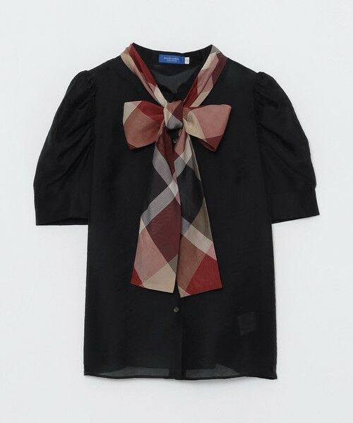 BLUE LABEL / BLACK LABEL CRESTBRIDGE / ブルーレーベル / ブラックレーベル・クレストブリッジ  シャツ・ブラウス | 【店舗限定】ボリュームスリーブリボンブラウス | 詳細24