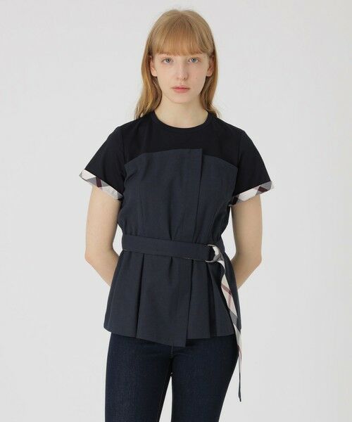 BLUE LABEL / BLACK LABEL CRESTBRIDGE / ブルーレーベル / ブラックレーベル・クレストブリッジ  シャツ・ブラウス | 【店舗限定】ビスチェコンビプルオーバー（ネイビー3）