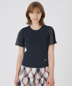 BLUE LABEL / BLACK LABEL CRESTBRIDGE / ブルーレーベル / ブラックレーベル・クレストブリッジ  ニット・セーター | シフォンコンビニットプルオーバー