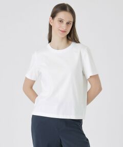【UVカット】【接触冷感】【防透け】プレーティングシルケット天竺グラフィックロゴTシャツ