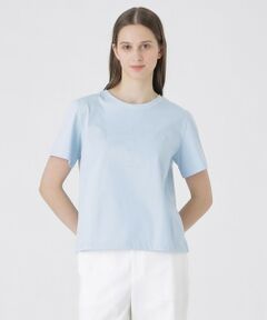 BLUE LABEL / BLACK LABEL CRESTBRIDGE / ブルーレーベル / ブラックレーベル・クレストブリッジ  カットソー | 【UVカット】【接触冷感】【防透け】プレーティングシルケット天竺グラフィックロゴTシャツ